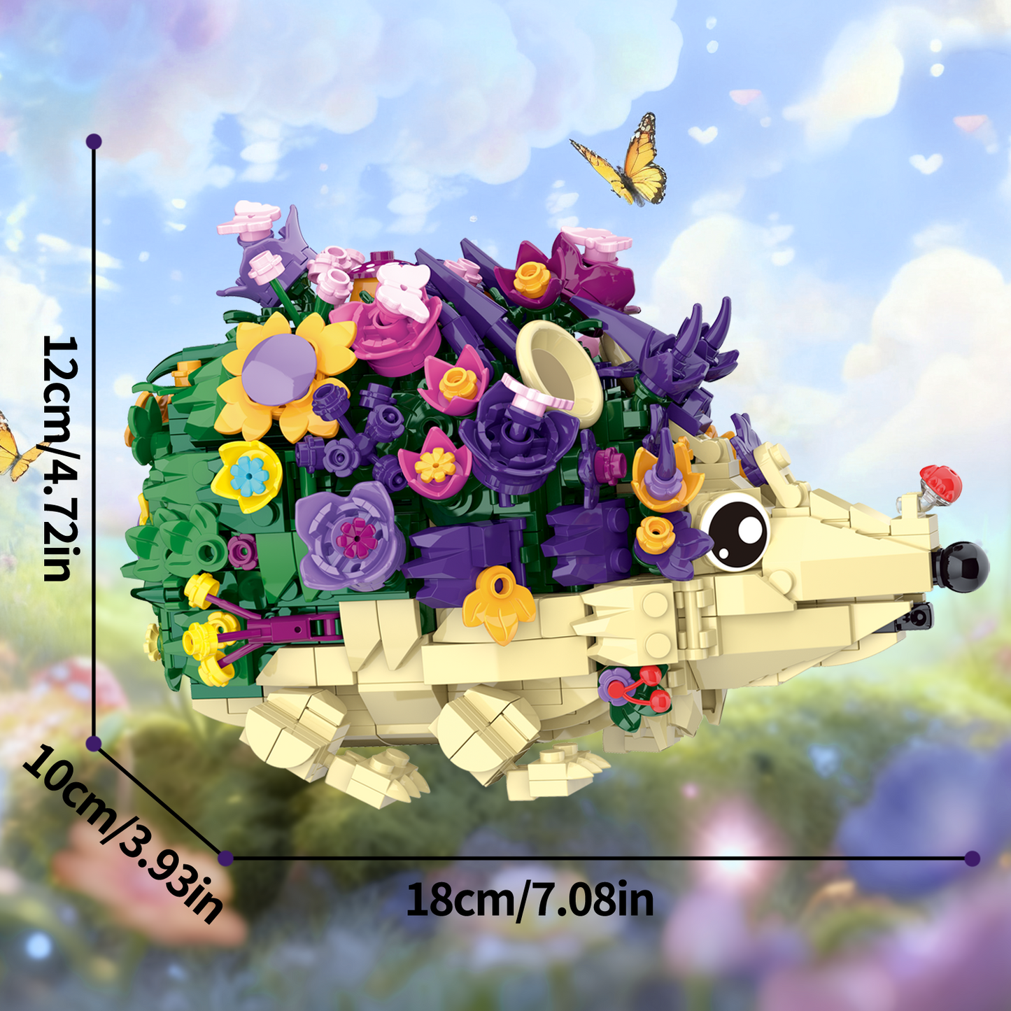 Fliperwop: The Flowery Hedgehog Building Block Set