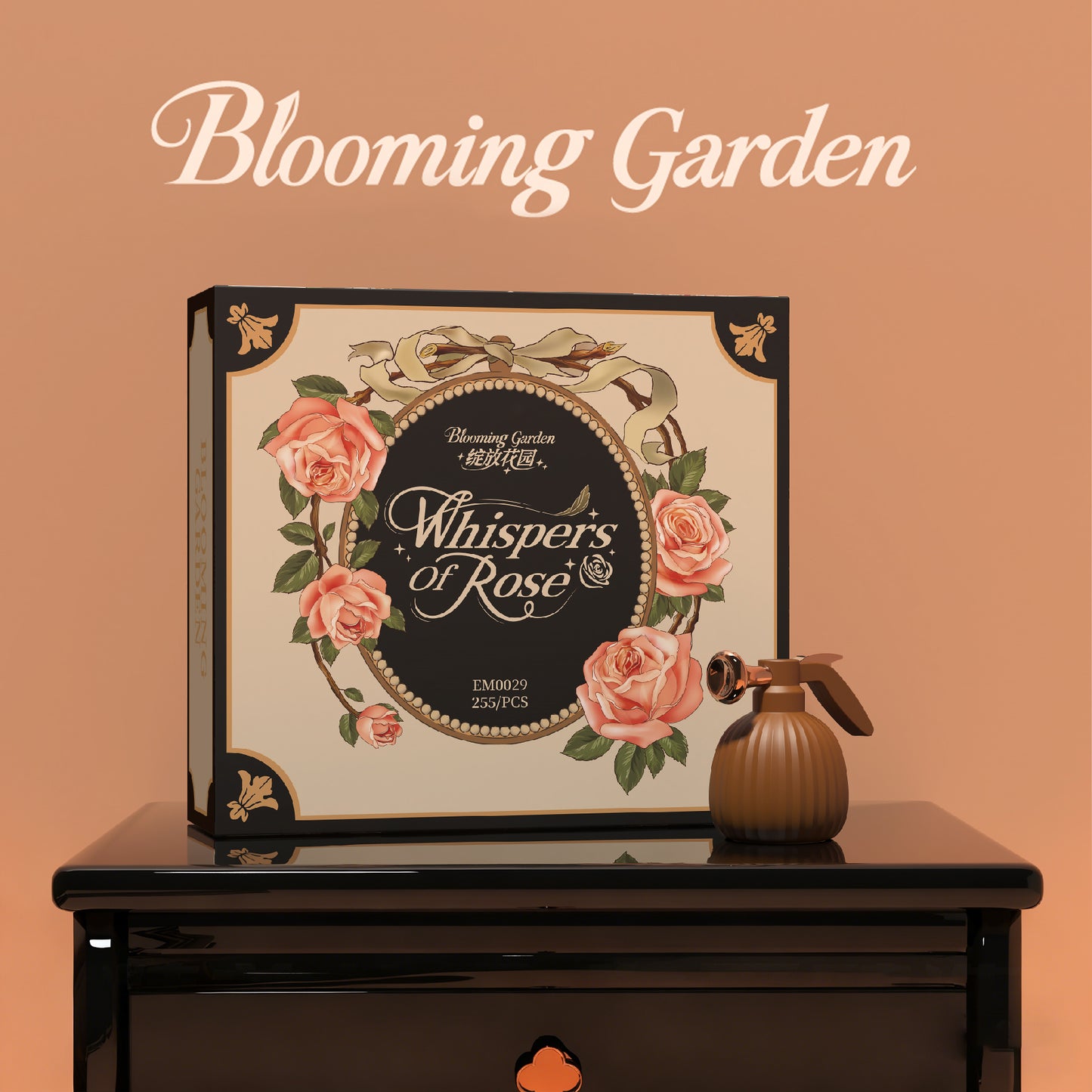 Blooming Flower Building Set Roses Flower Bouquet Building Sets